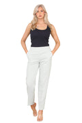Herringbone Elasticated Pull-On Trousers